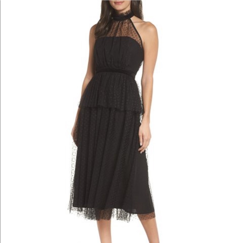 Avec Les Filles Tiered Dress Sz 2